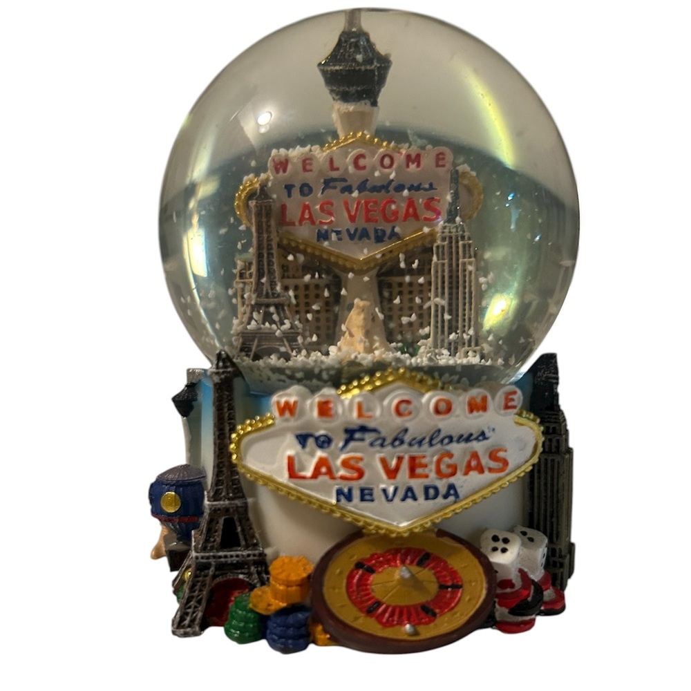 Las Vegas miniature Snow Globe Souvenir